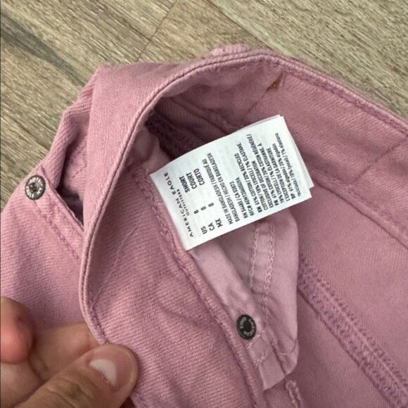 American Eagle Pink Wide-Leg Pants - Picture 3 of 4